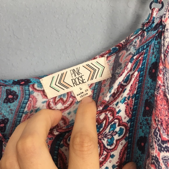 Pink Rose, spaghetti strap maxi dress - Picture 3 of 6